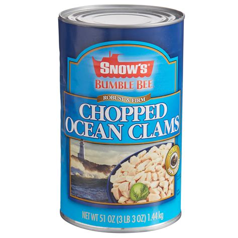 are canned chopped clams from china safe